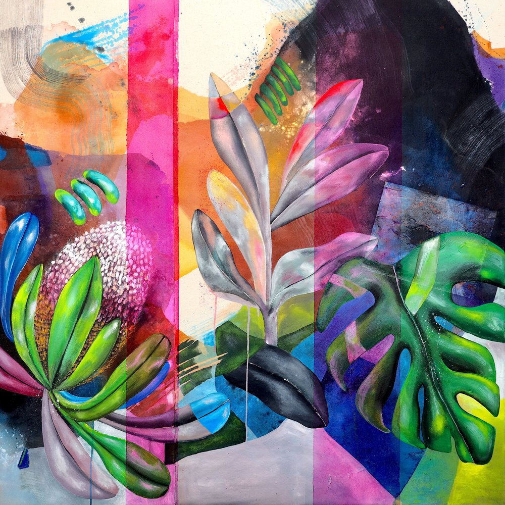 Vibrant Abstract Botanicals by Poonam Choudhary