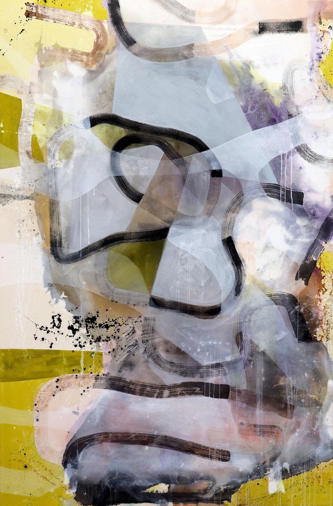 Vibrant Abstract Layers by Poonam Choudhary