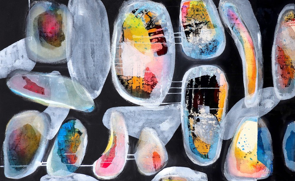 Vibrant Abstract Shapes by Poonam Choudhary