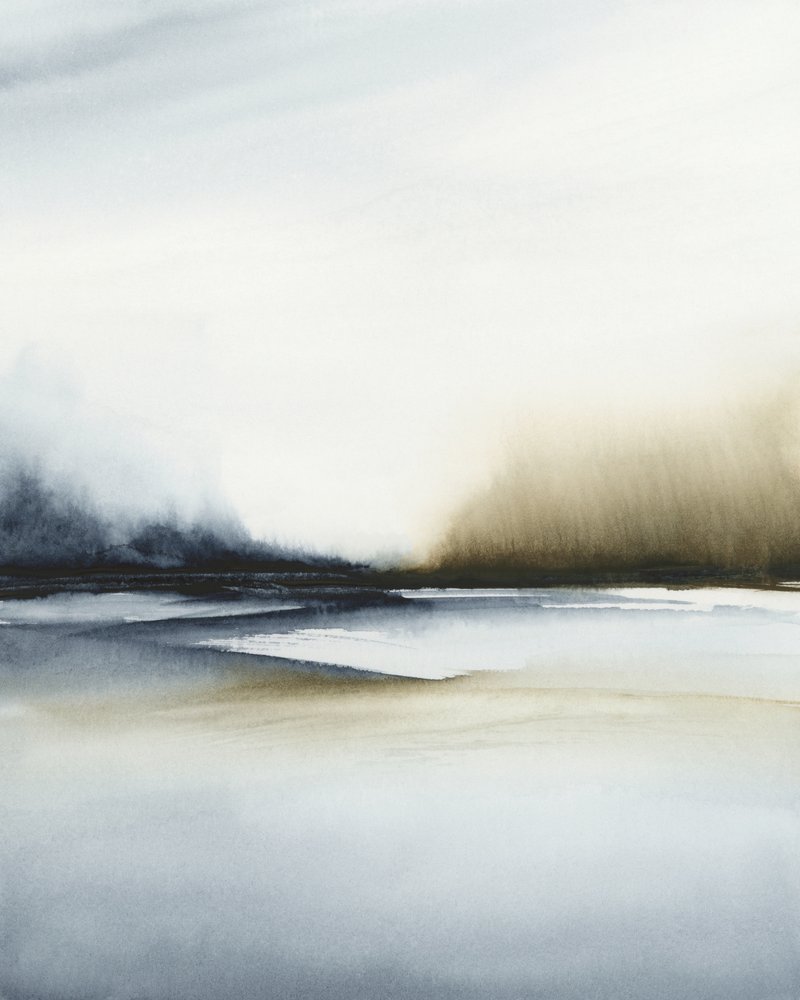 Abstract Misty Landscape by Rachel Elise