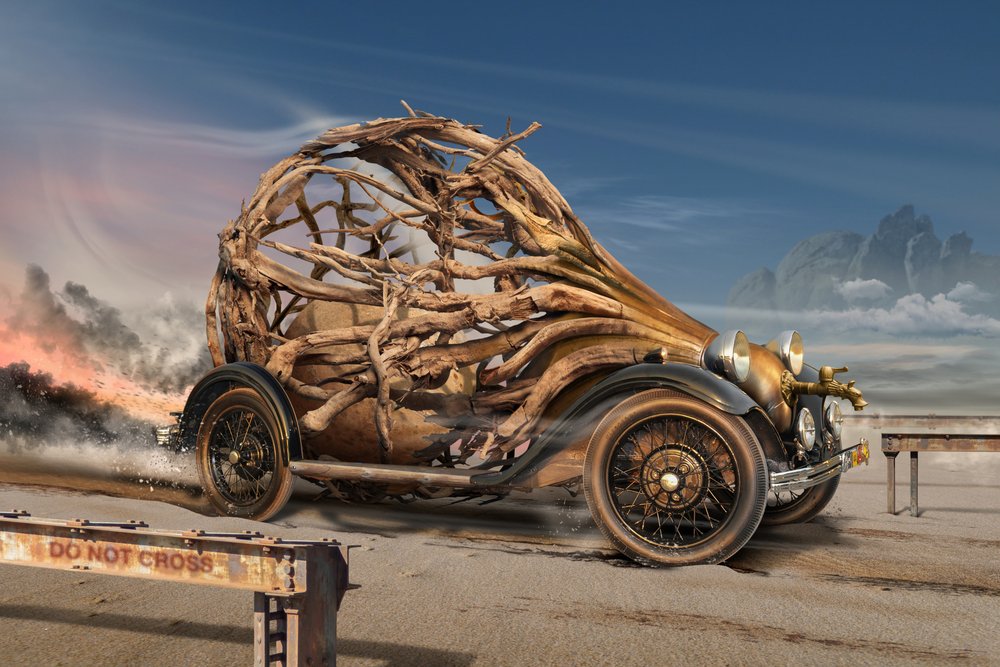 Steampunk Root Car by Radoslav Penchev