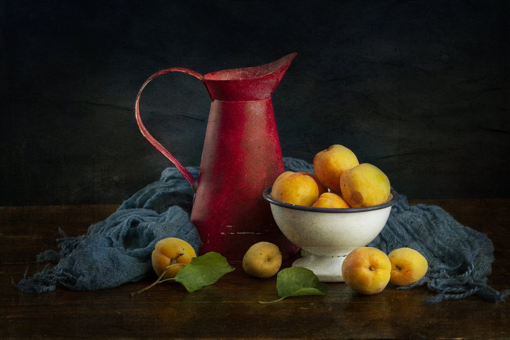 Apricot Pitcher Still Life by Ramiz Sahin