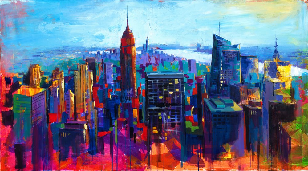 Vibrant New York City by Renate Holzner