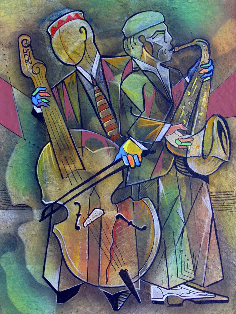 Vibrant Jazz Duo by Ricardo Maya