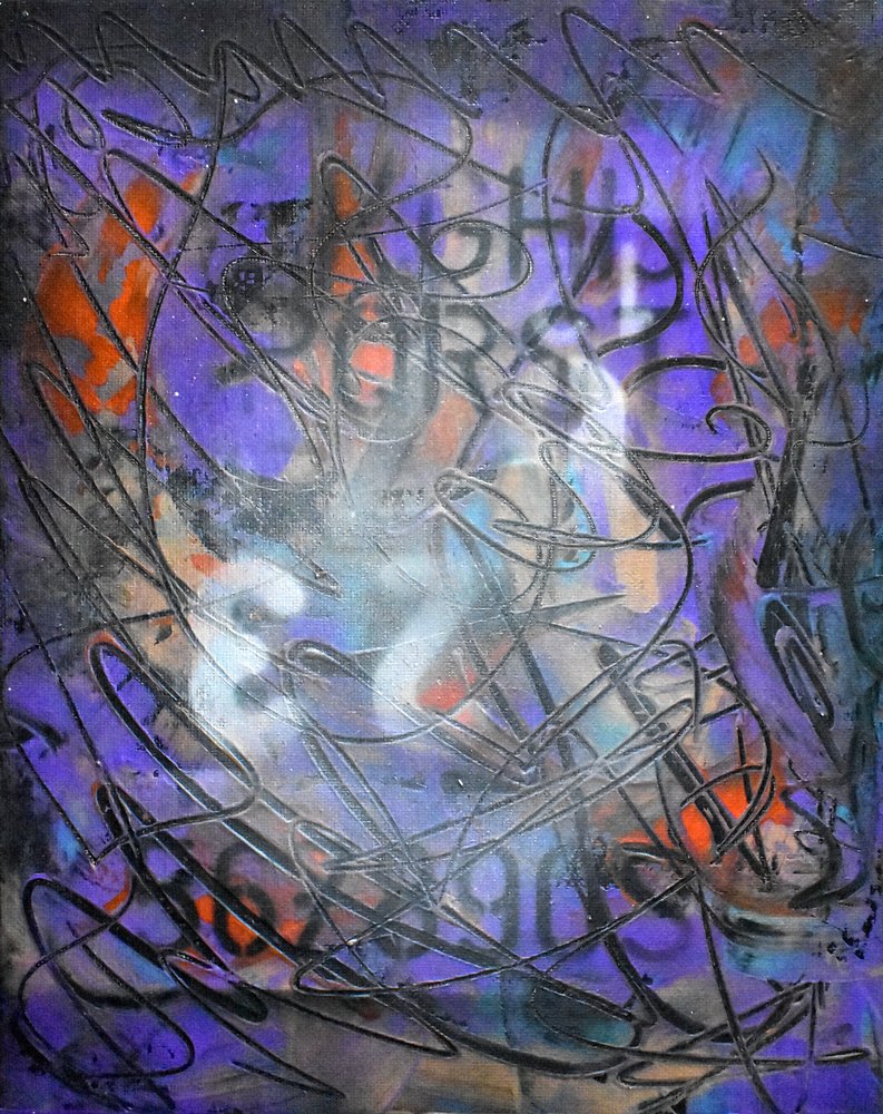 Vibrant Purple Chaos by Ricardo Maya