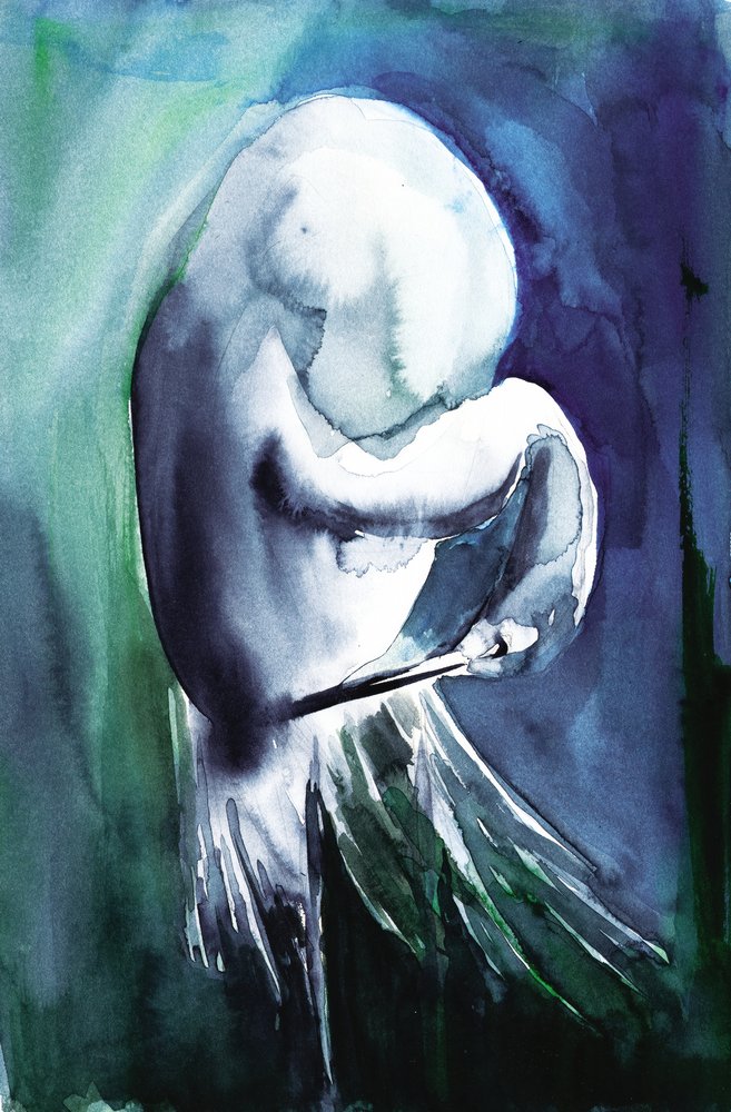 Ethereal Blue Figure by RodMacIver