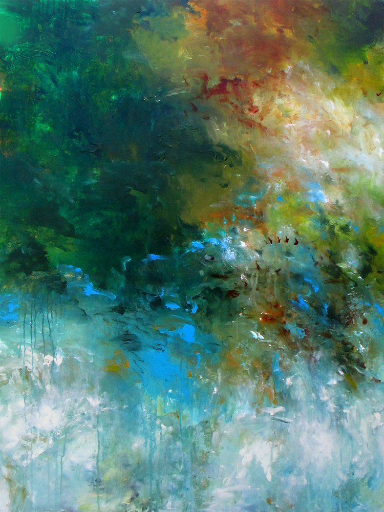 Vibrant Forest Flow by Ron Halfant