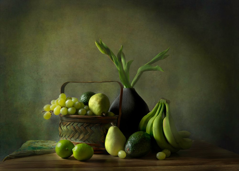 Lush Green Still Life by Rong Wei