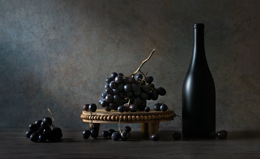 Rich Grapes Dark Bottle by Rong Wei
