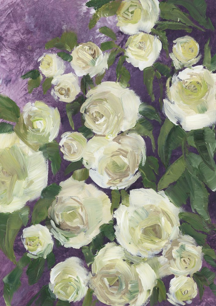 Purple Rose Garden by Rosana Laiz Blursbyai