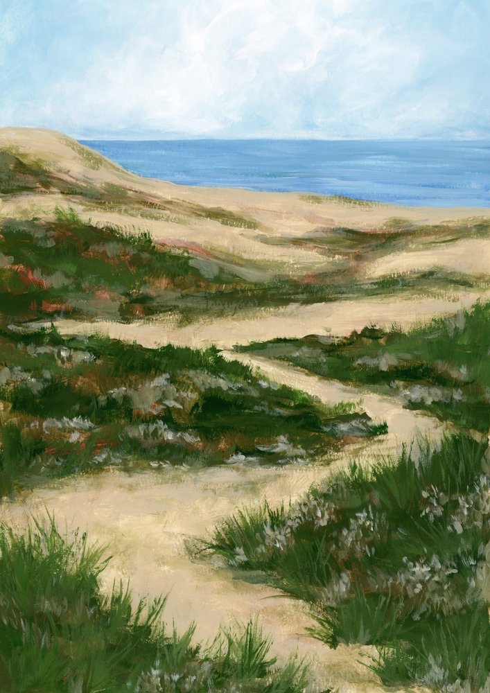 Winding Dune Path by Rosana Laiz Blursbyai