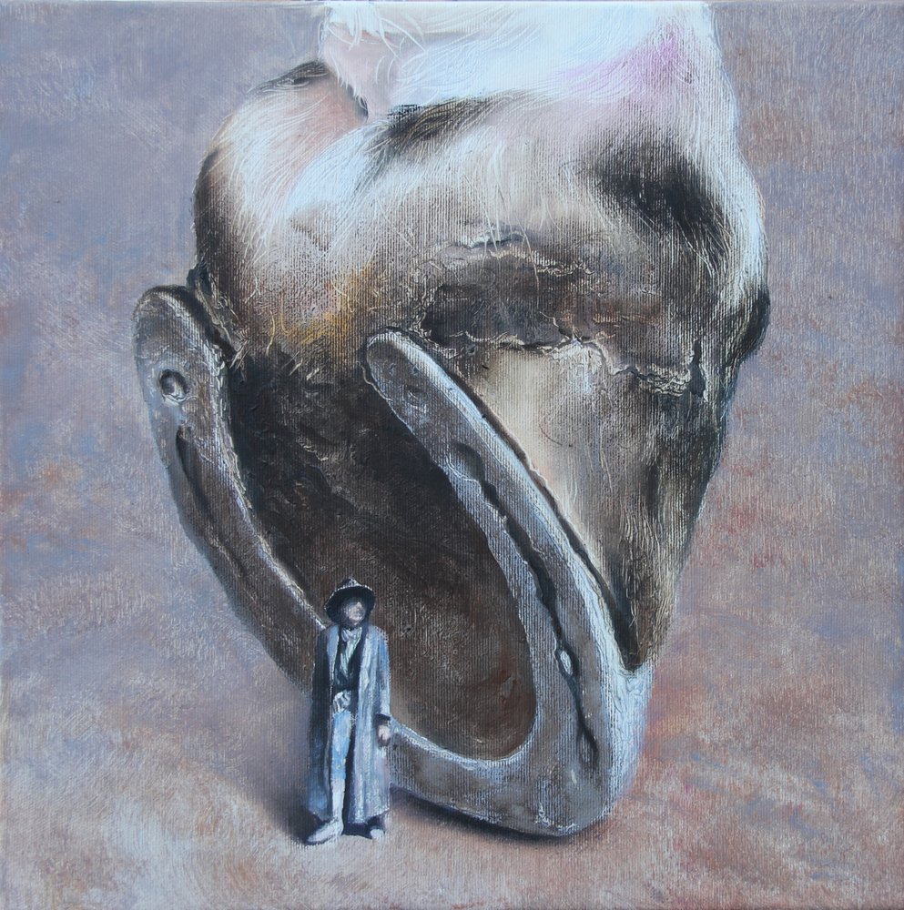 Giant Hoof Tiny Man by Rudolf Kosow