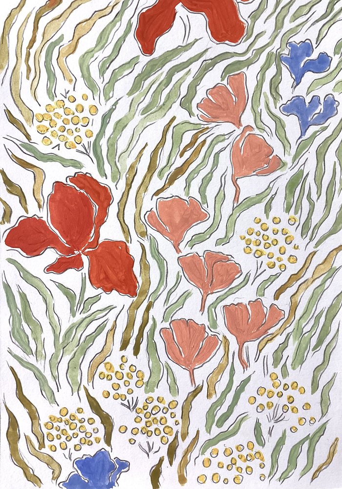 Vibrant Floral Garden by Rushati Chowdhury