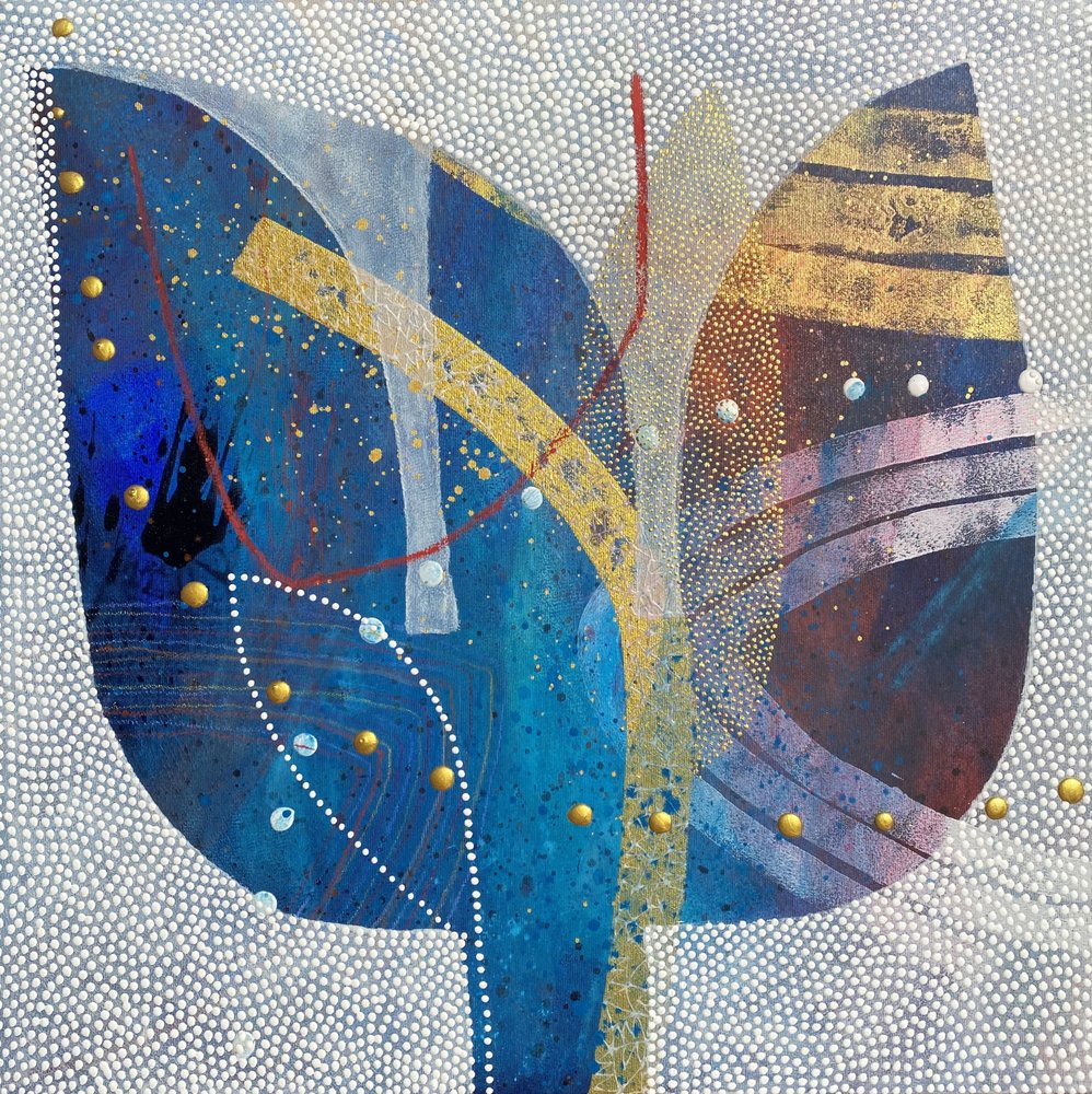 Abstract Golden Leaf by SAN STARLING