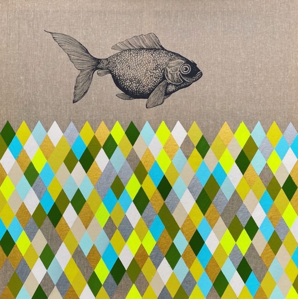 Colorful Diamond Fish by SAN STARLING