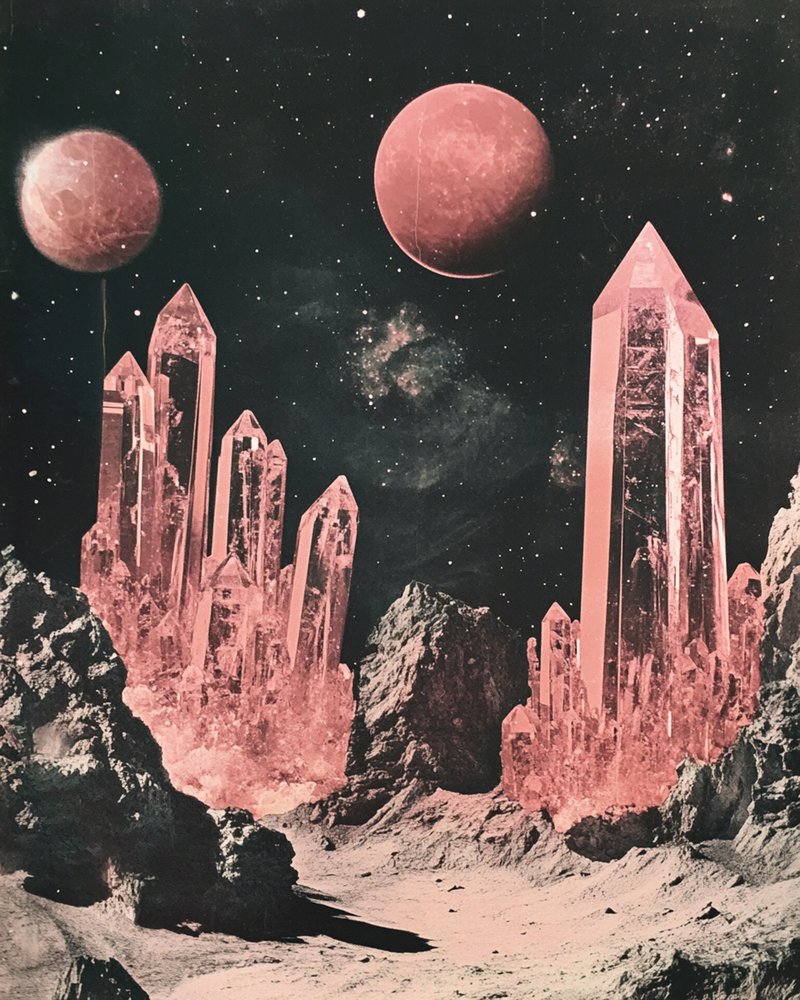 Cosmic Crystal Landscape by Samantha Hearn