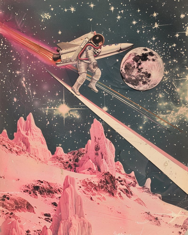 Cosmic Pink Planet Ride by Samantha Hearn