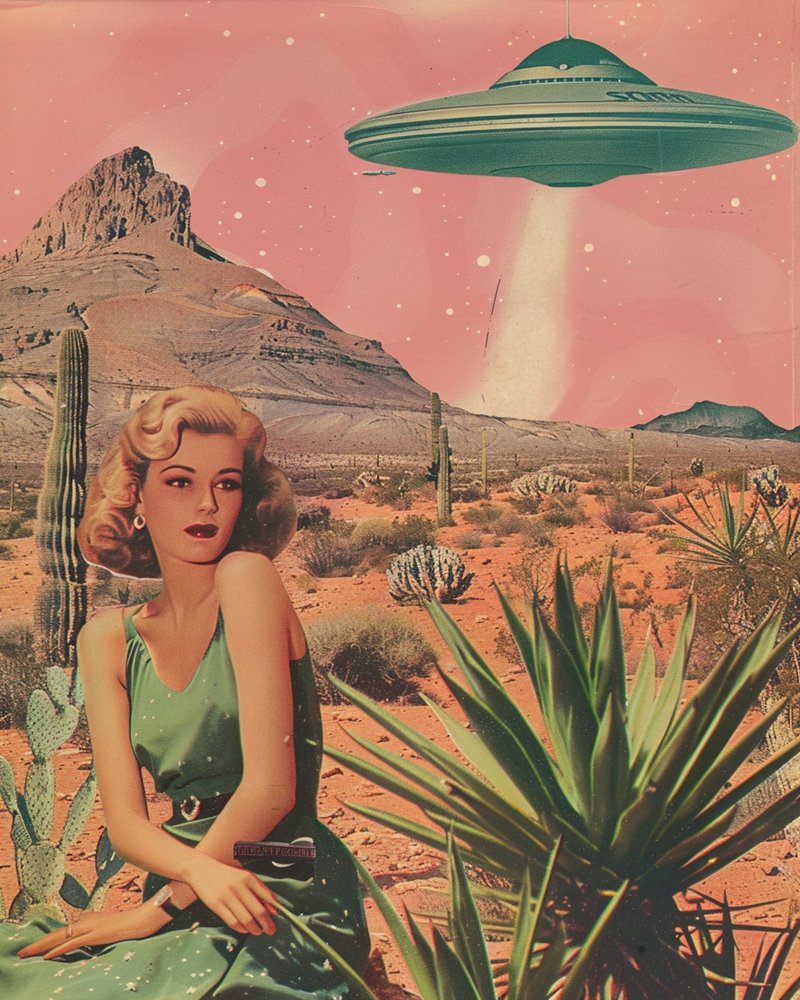 Desert UFO Encounter by Samantha Hearn