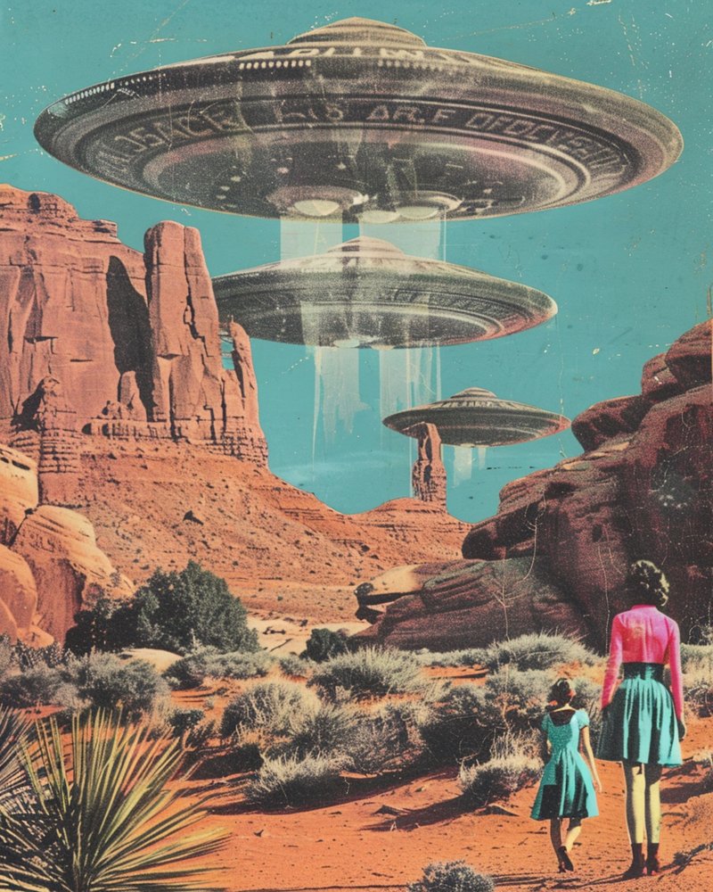 Desert UFO Encounter by Samantha Hearn