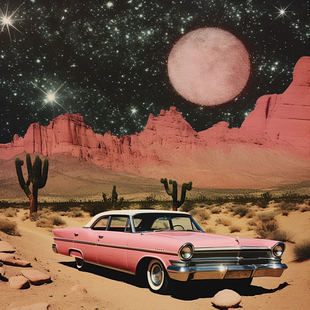 Pink Desert Night by Samantha Hearn