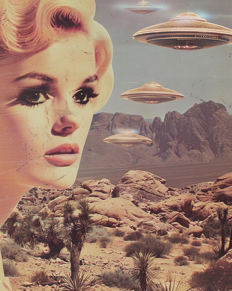 Retro Desert Invasion by Samantha Hearn