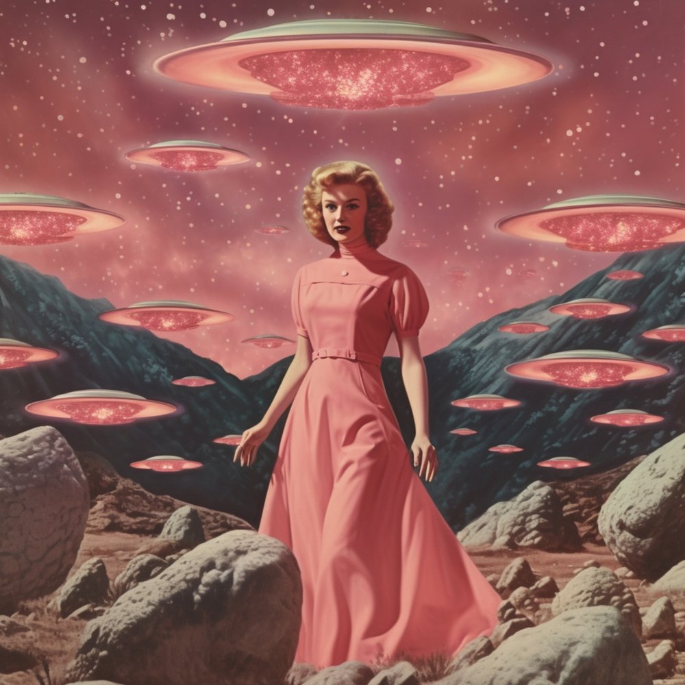 Retro Sci-Fi Invasion by Samantha Hearn