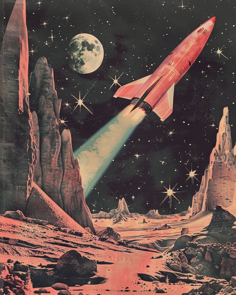 Retro Space Adventure by Samantha Hearn