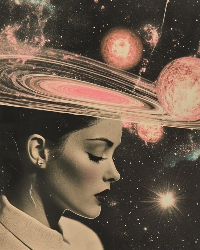 Thoughtful Cosmic Woman by Samantha Hearn