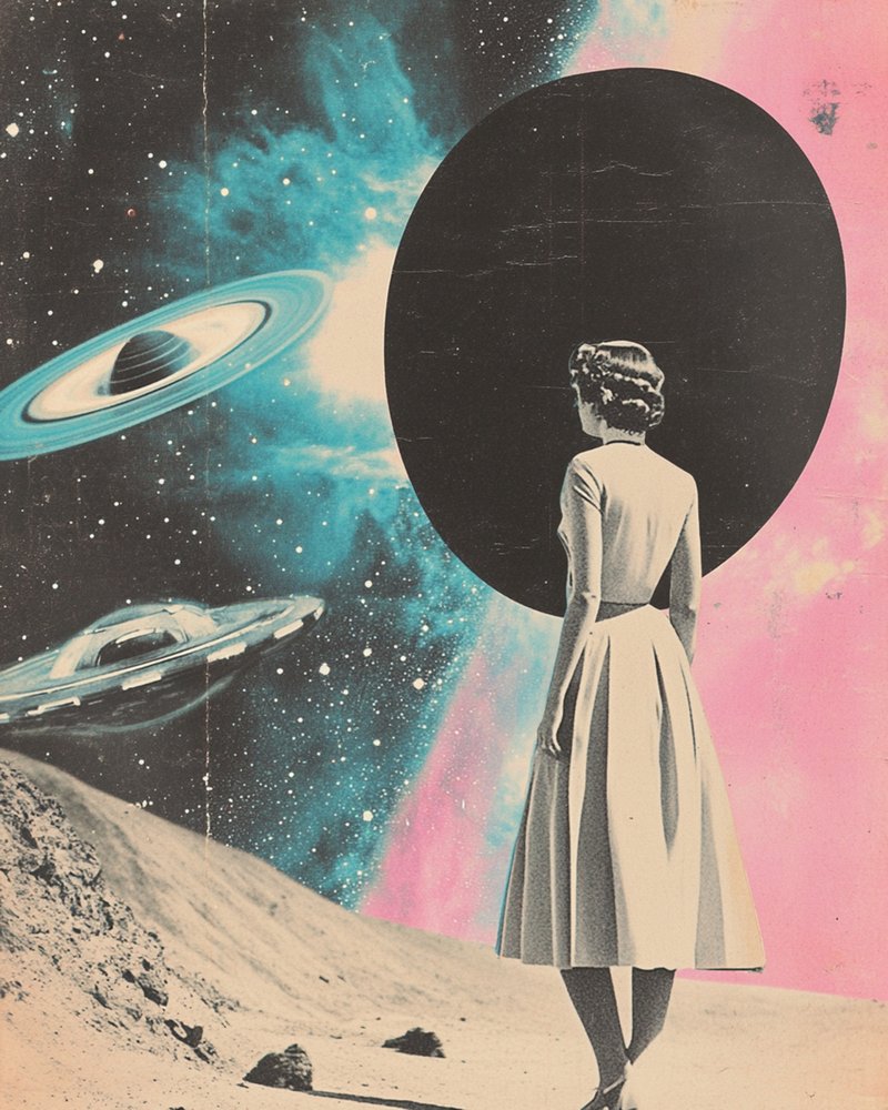Woman in Cosmic Dream by Samantha Hearn