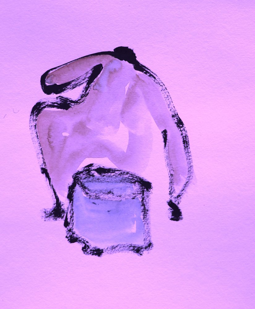 Abstract Lavender Form by Santhosh ch