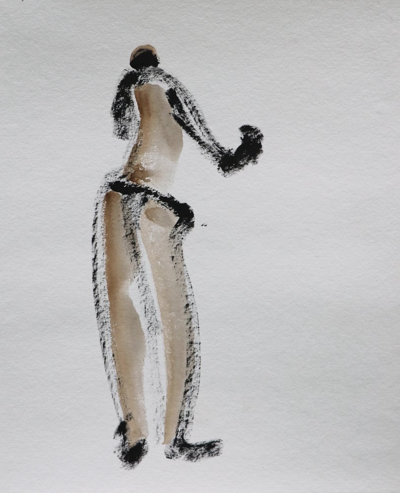 Abstract Nude Figure by Santhosh ch