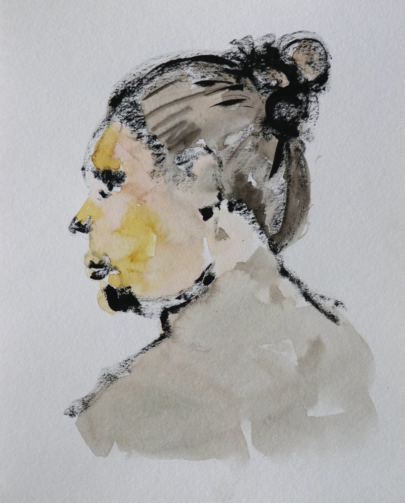 Expressive Profile Portrait by Santhosh ch