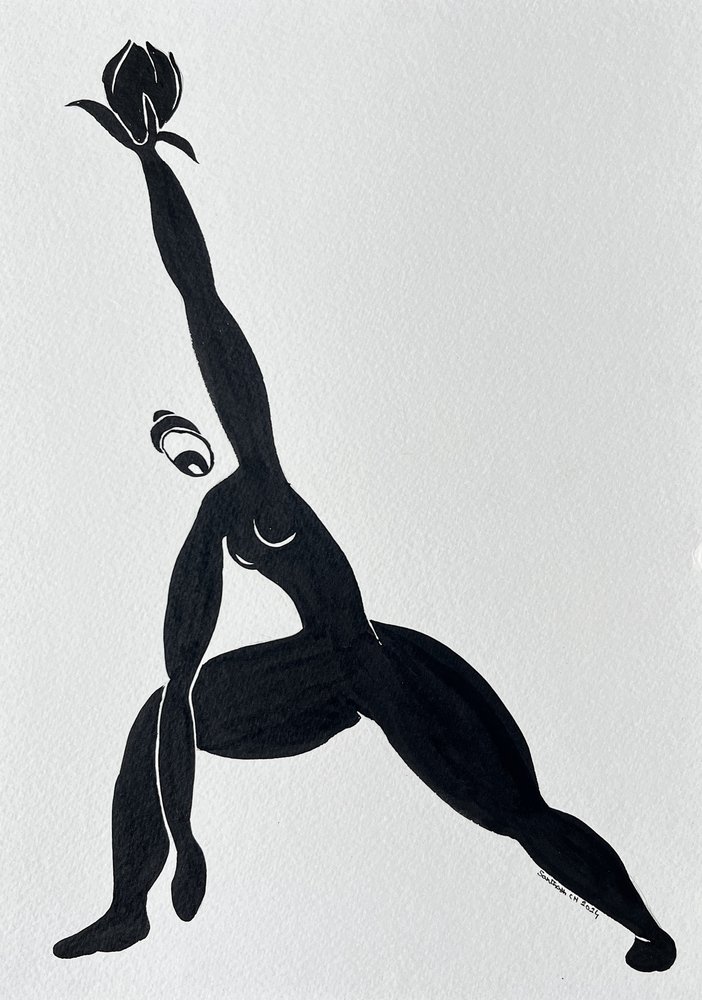 Meditative Lotus Yoga by Santhosh ch