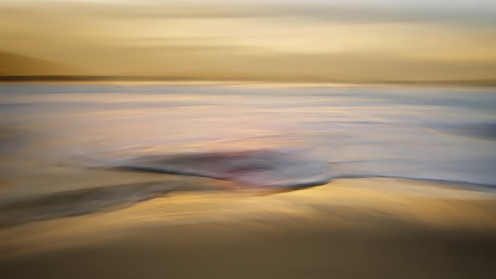 Blurred Ocean Sunset by Santiago Pascual Buye