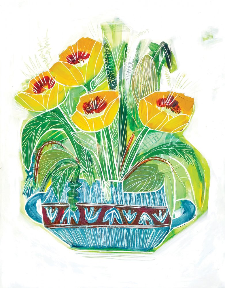 Vibrant Poppy Bouquet by Sarah Fitzgerald