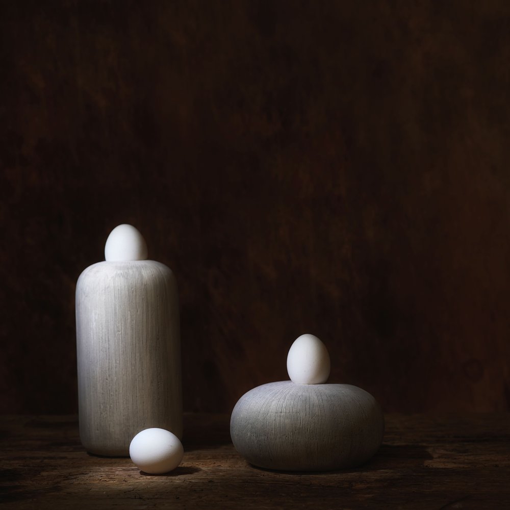 Serene Egg Forms by Saskia Dingemans