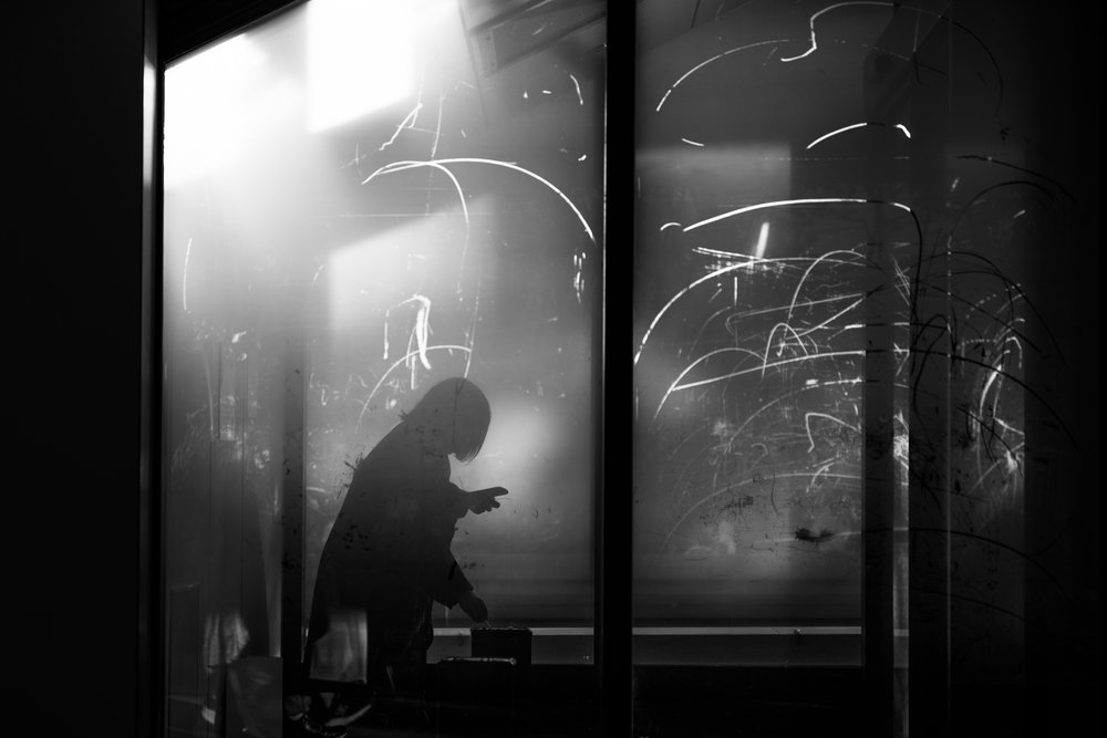 Dreamlike Window Silhouette by Satoshi Hata