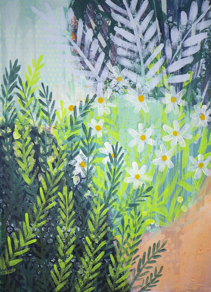Fresh Daisy Garden by Shelley Hampe