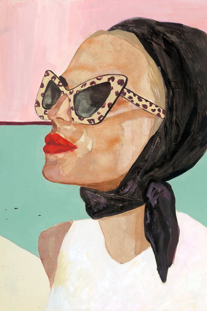 Chic Scarf Sunglasses by Sophia Novosel