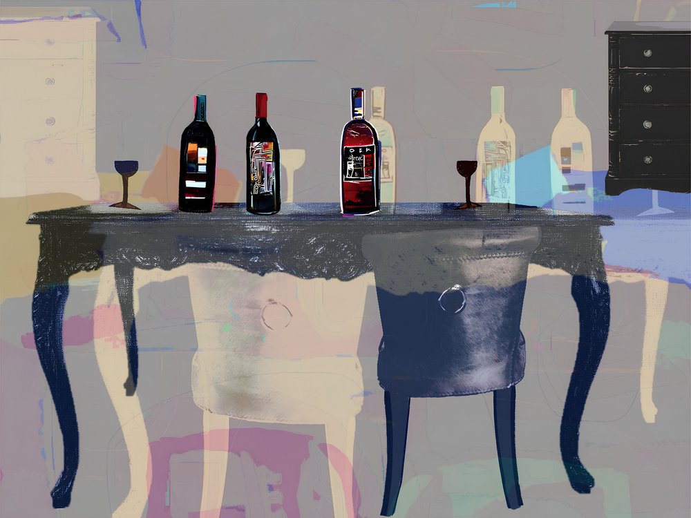 Artful Wine Table by Stefan Bammert