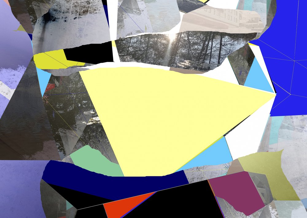 Abstract Sunlight Collage by Stefan Fransson
