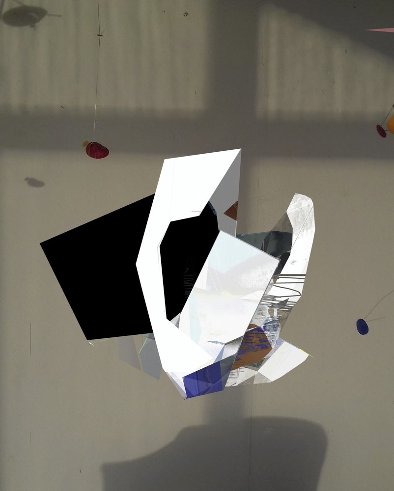 Floating Geometric Sculpture by Stefan Fransson