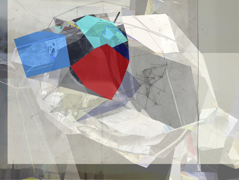 Geometric Cubes Composition by Stefan Fransson