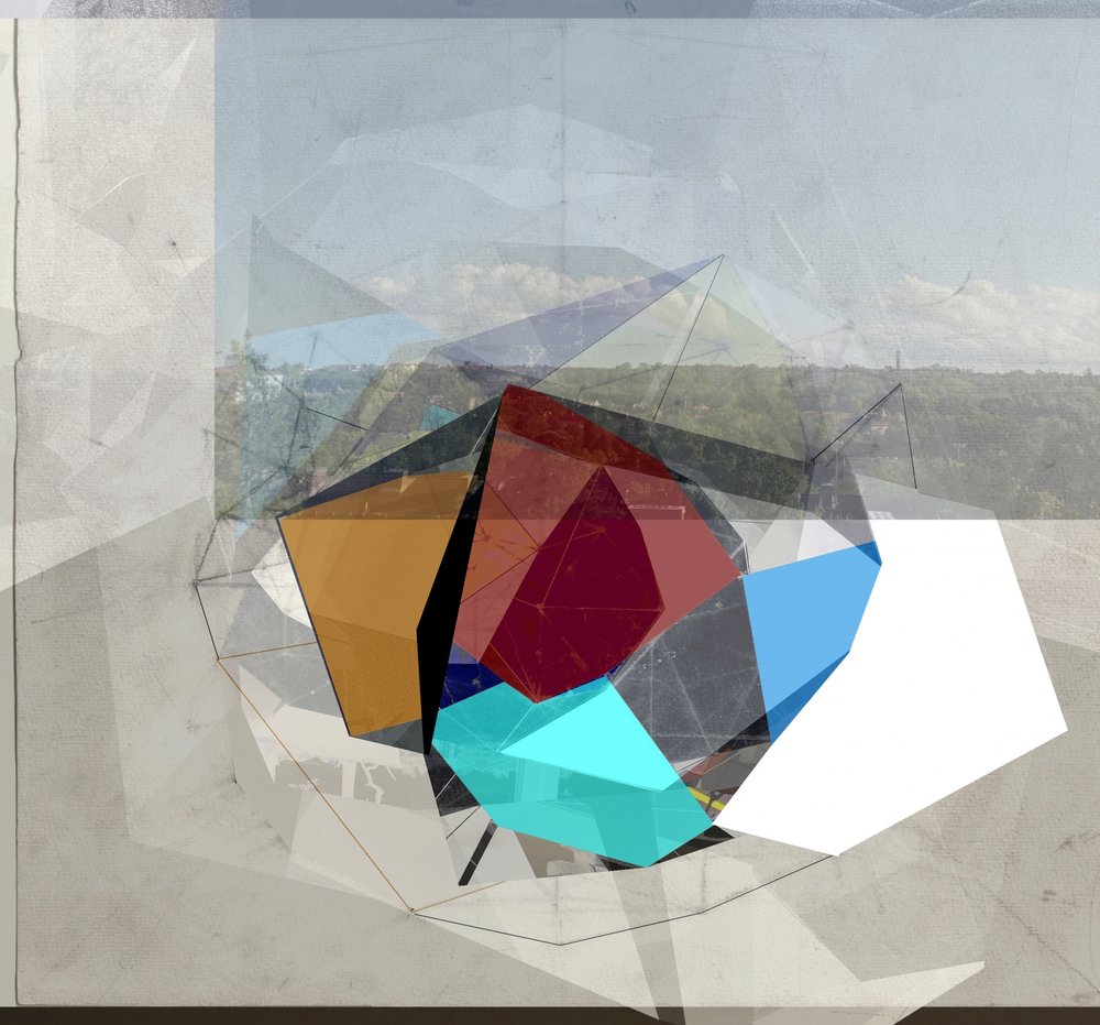 Geometric Prism Landscape by Stefan Fransson