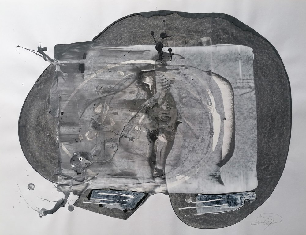 Abstract Grey Figure by Stefano Mazzolini