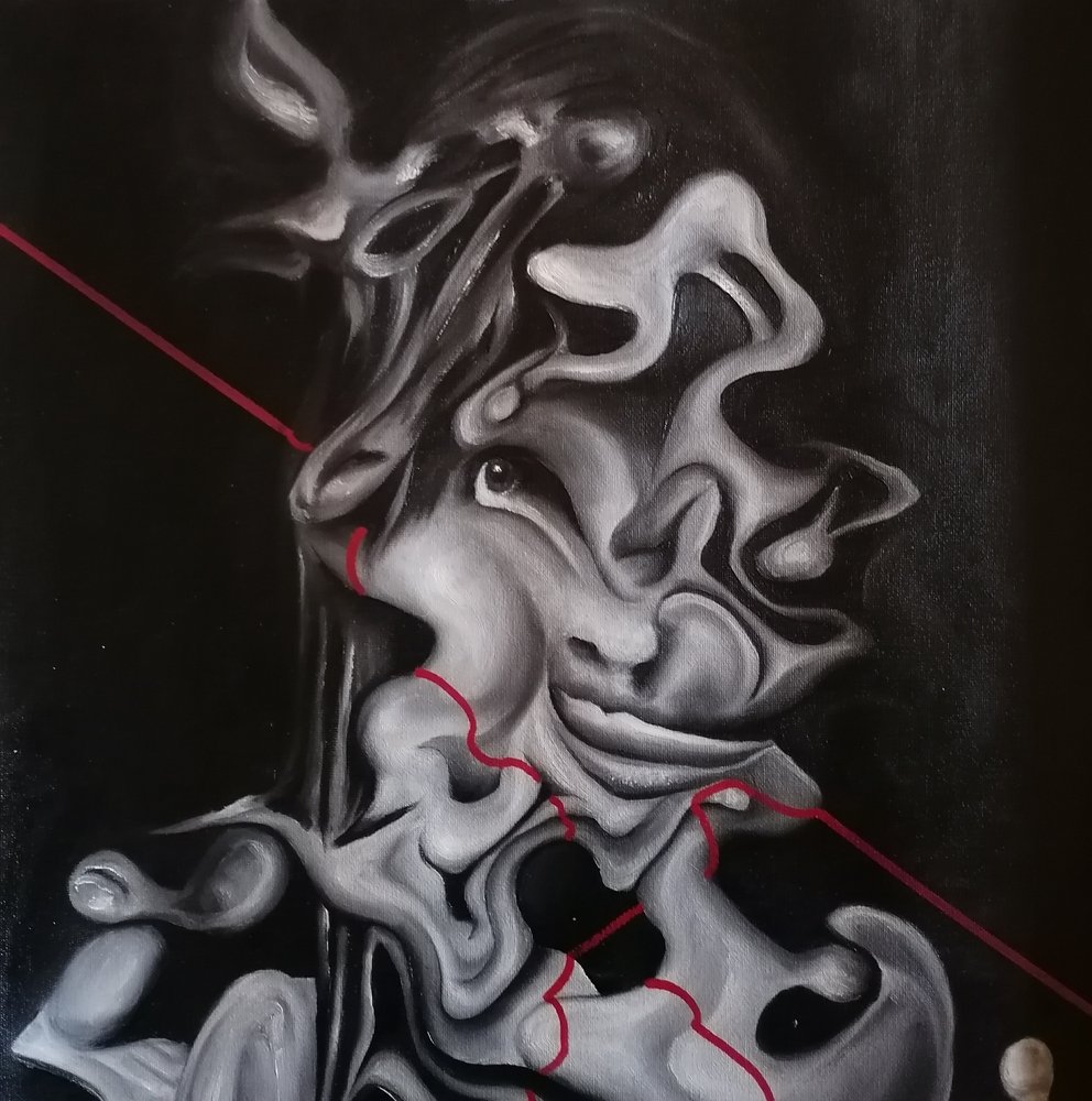 Distorted Abstract Portrait by Stefano Mazzolini