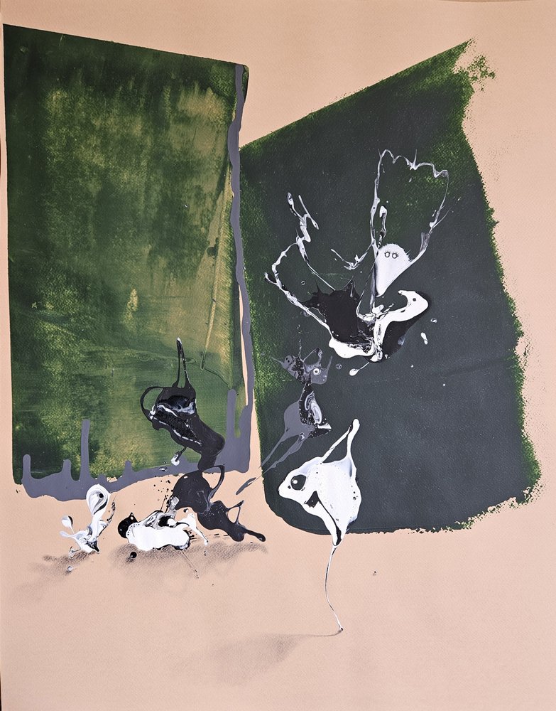 Dynamic Green Abstract by Stefano Mazzolini