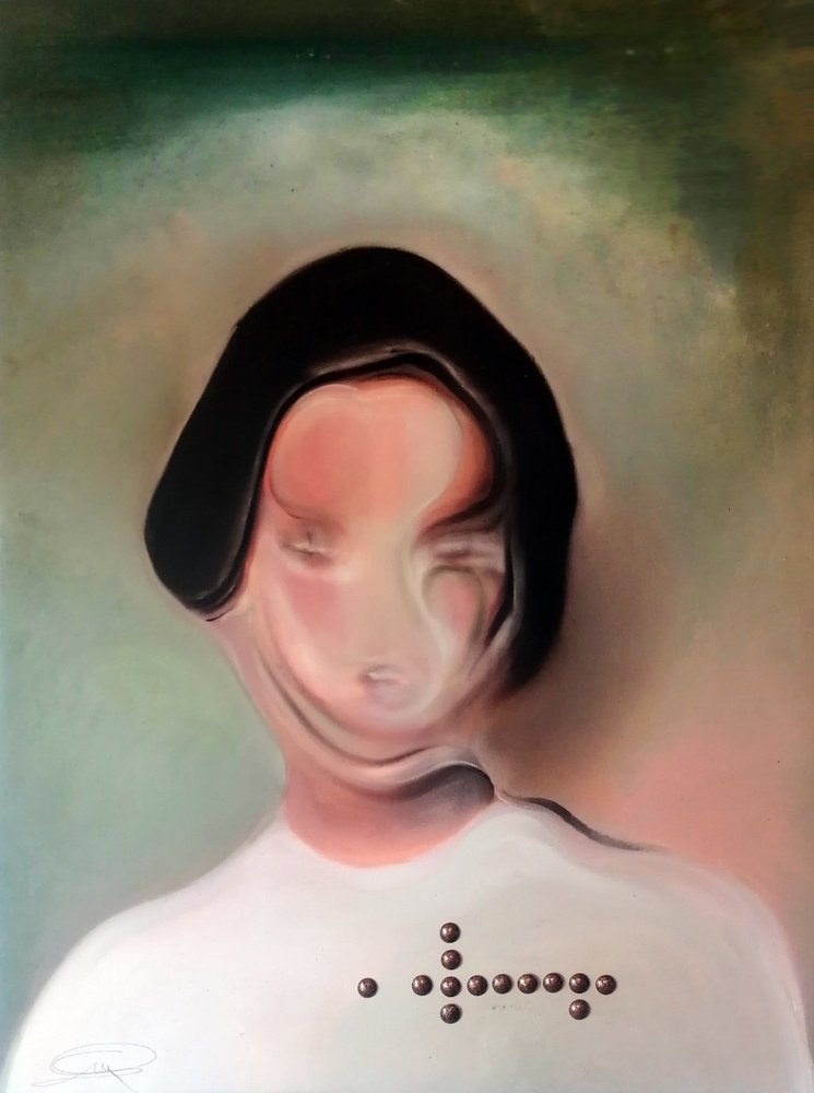 Melancholy Distorted Portrait by Stefano Mazzolini