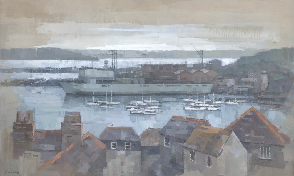 Overcast Harbor View by Steve Mitchell
