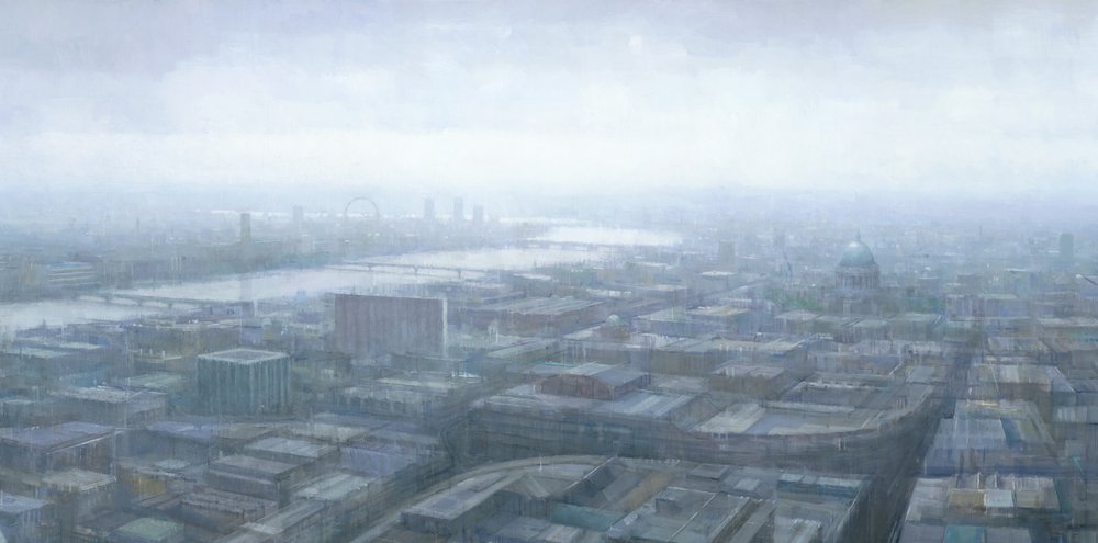 Rainy London Cityscape by Steve Mitchell
